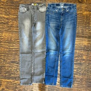 2 pairs of Girls jeans - size 12 - great condition!